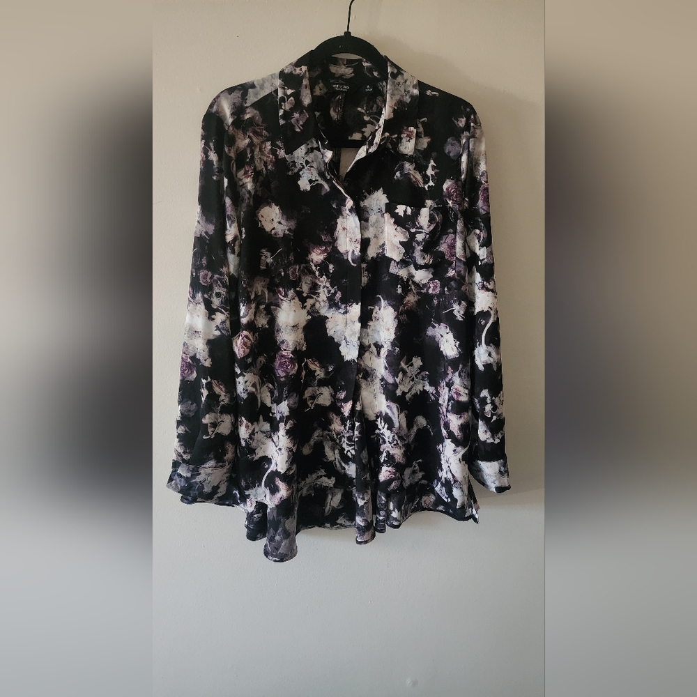 Simply Vera Vera Wang Floral Blouse XL
